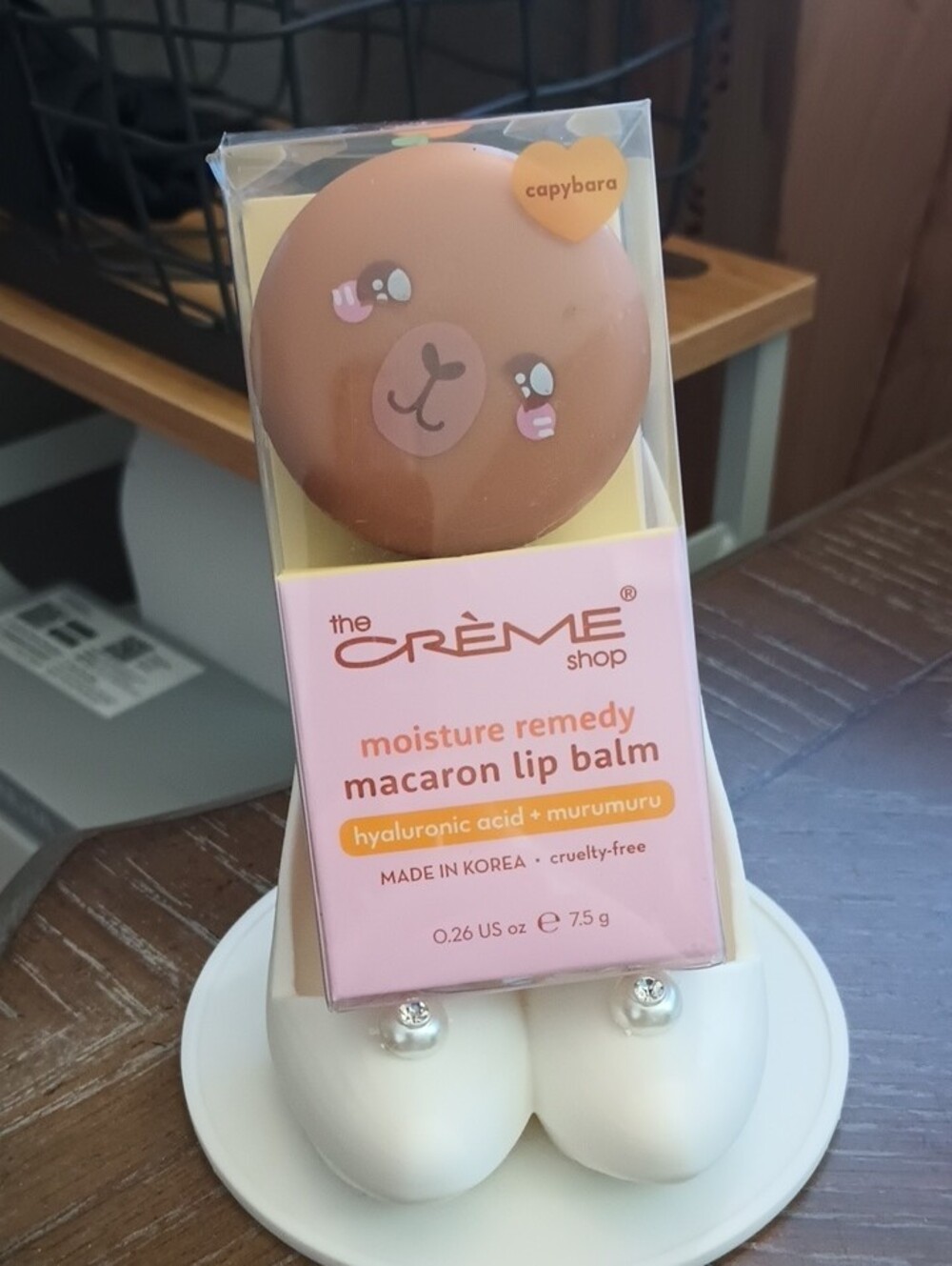 The Crème Shop Capybara Macaron Lip Balm - 🍊🧡